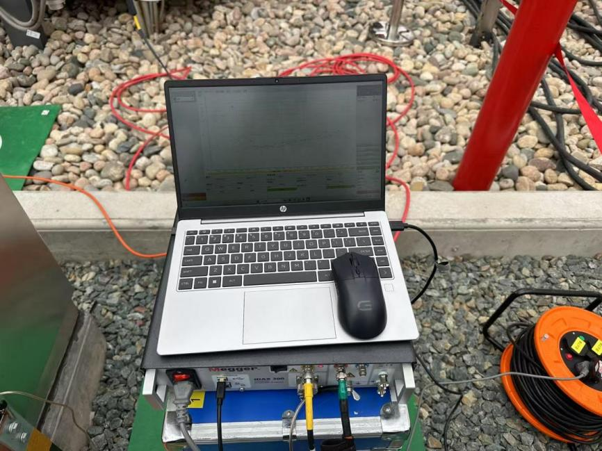 IDAX300變壓器檢測現(xiàn)場