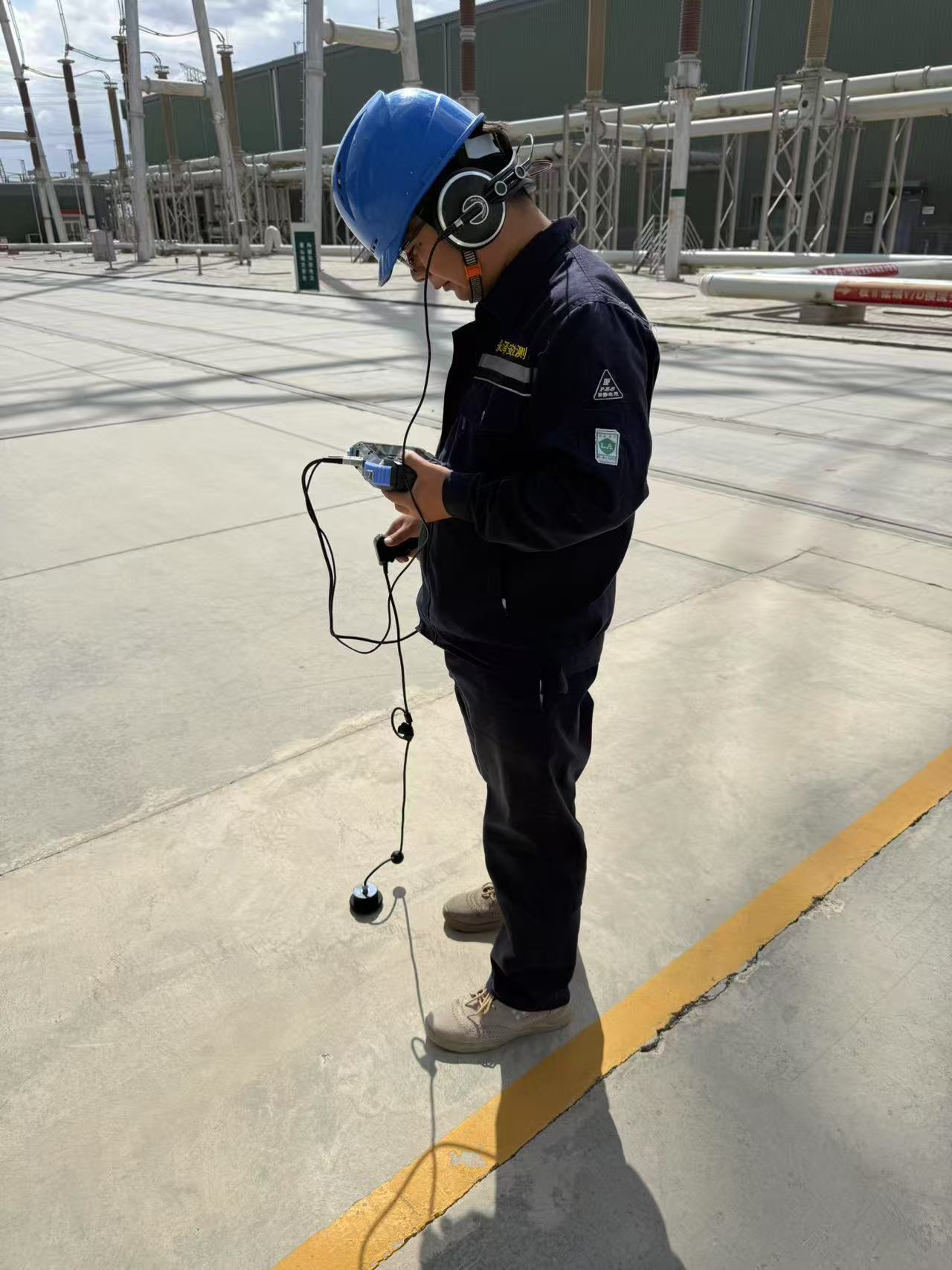 管道漏水聽漏儀檢測現場