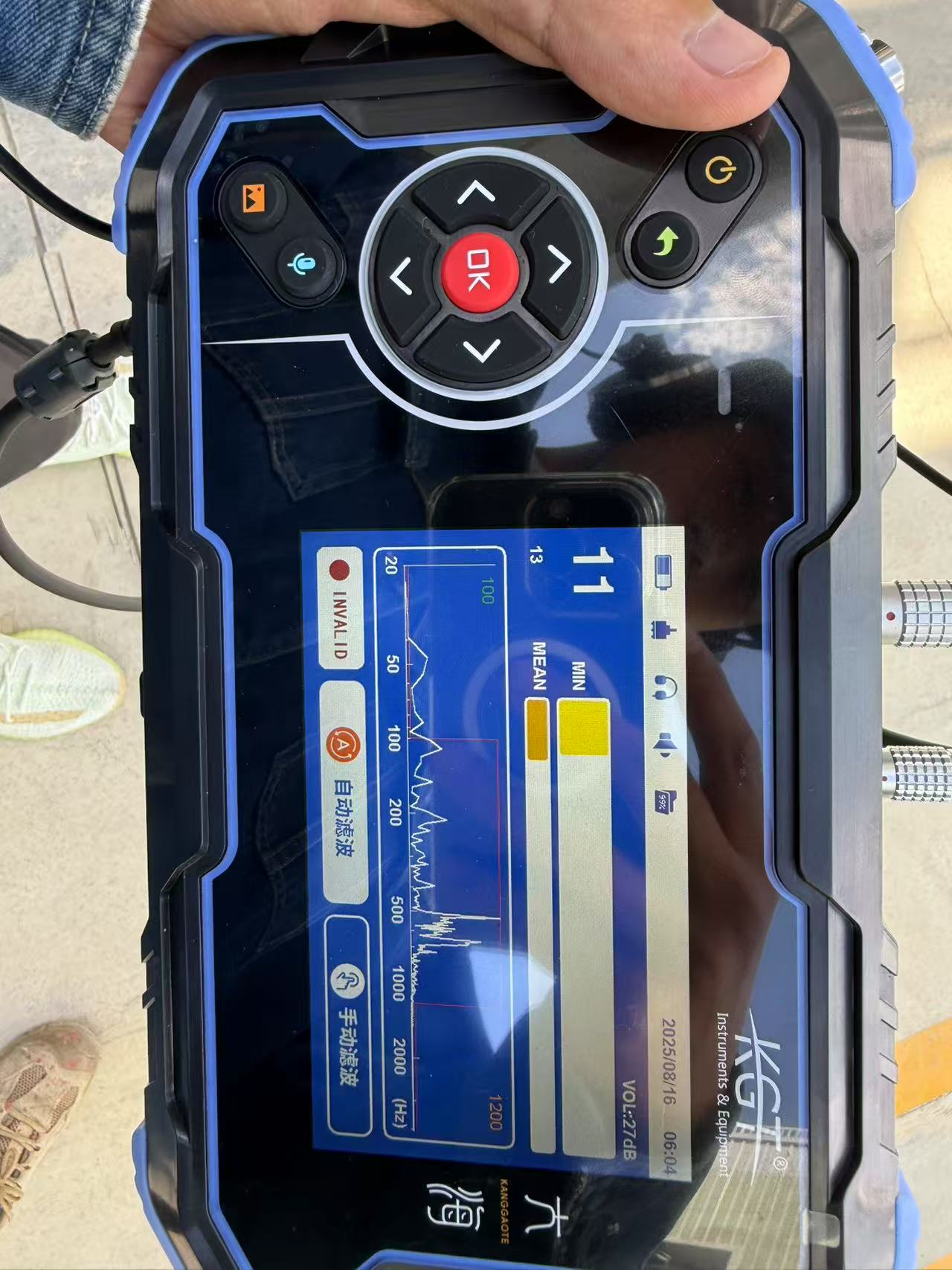 管道漏水聽漏儀檢測現場