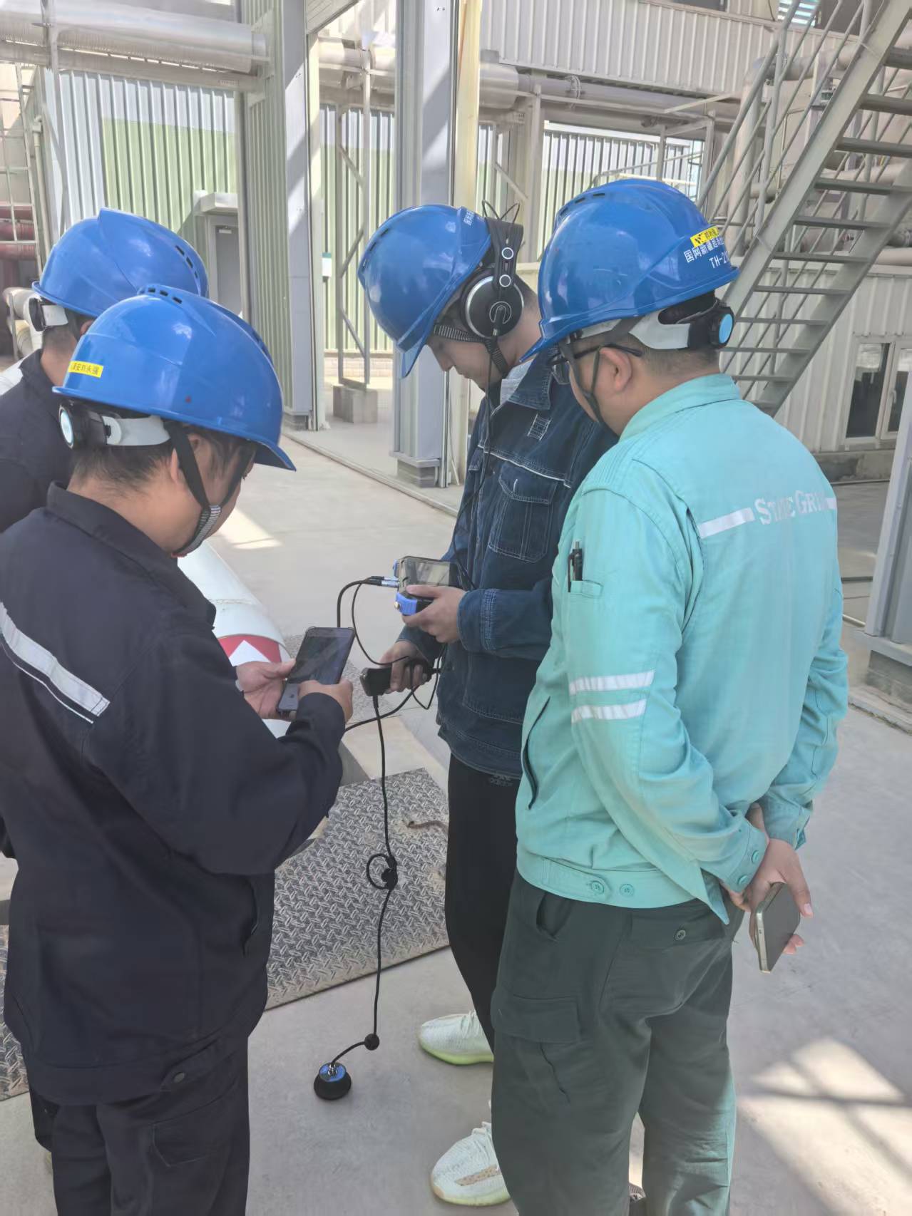 管道漏水聽漏儀檢測現場